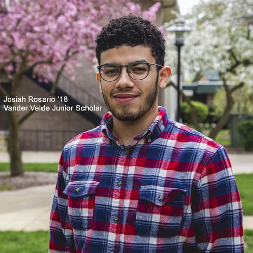 Trinity’s size and close-knit community offer extraordinary opportunities to gain hands-on experience and develop close working relationships with fellow students and professors. The Maurice Vander Velde Junior Scholarship Award represents one of the most unique opportunities available to Trinity students.