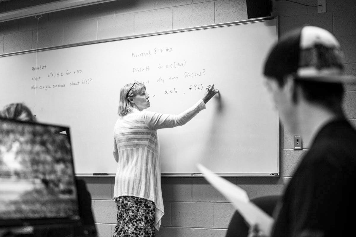 mathematics education minor black and white