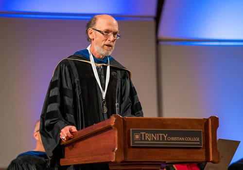 The word “convocation” means “assembly” in Latin. And the Trinity community assembled again to mark the traditional start of the new academic year at the 59th Annual Opening Convocation on Aug. 23.