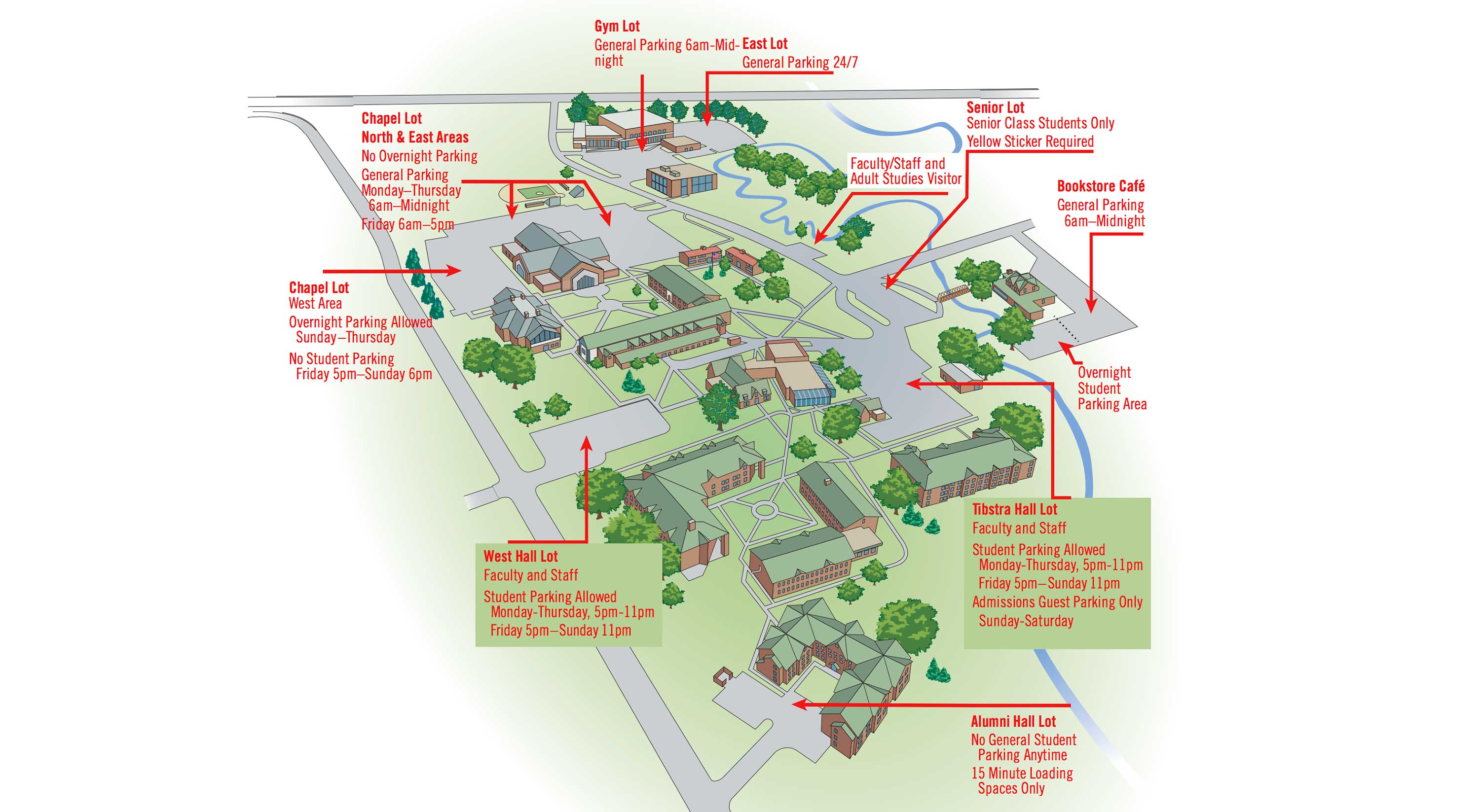 Trinity University Campus Map