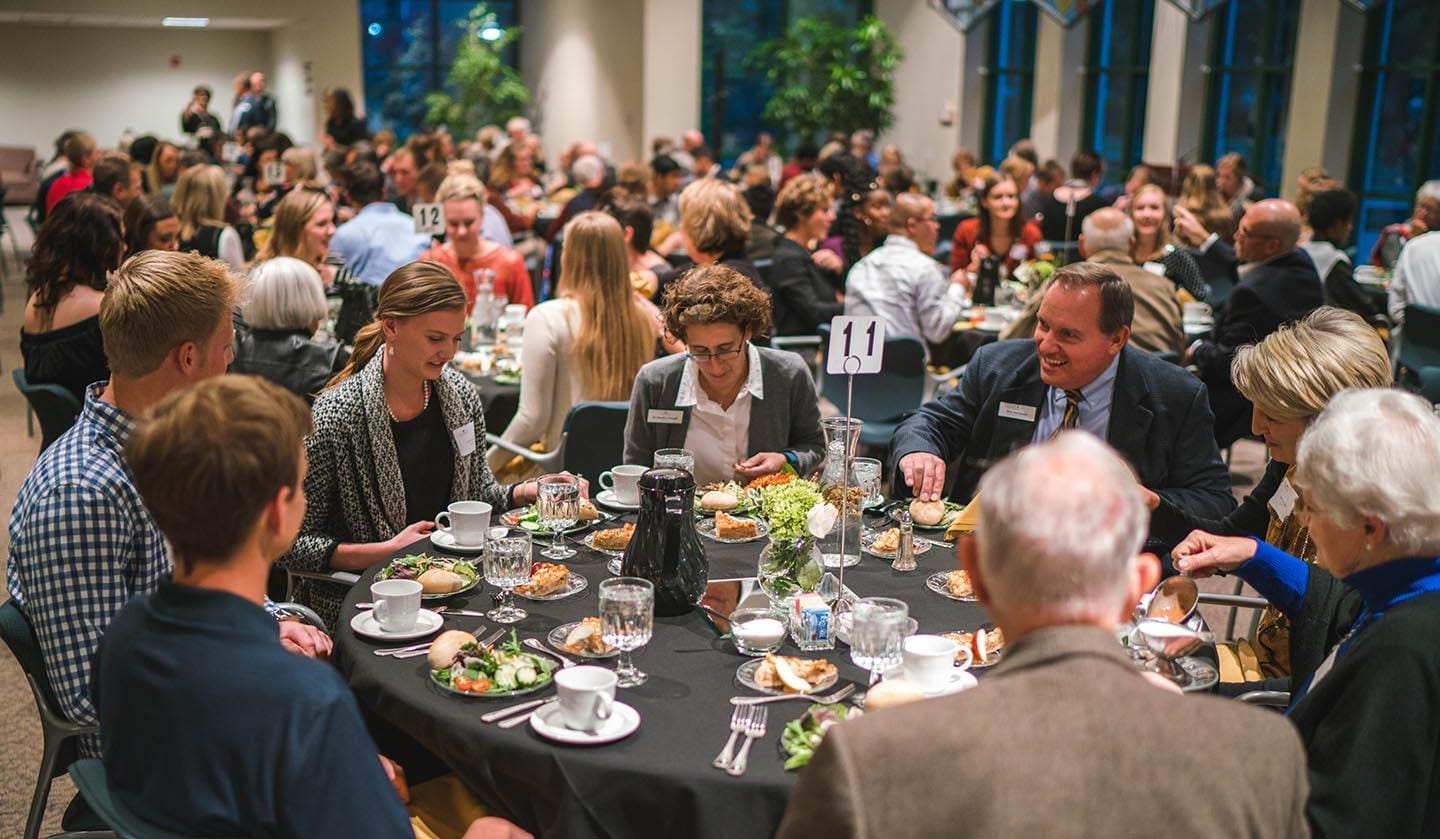 Trinity recently held its annual Scholarship Dinner, which honors students who have received scholarships and those who have generously funded those scholarships.