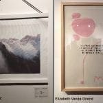 Andrea Sanchez and Elizabeth Vande Griend's art work on display