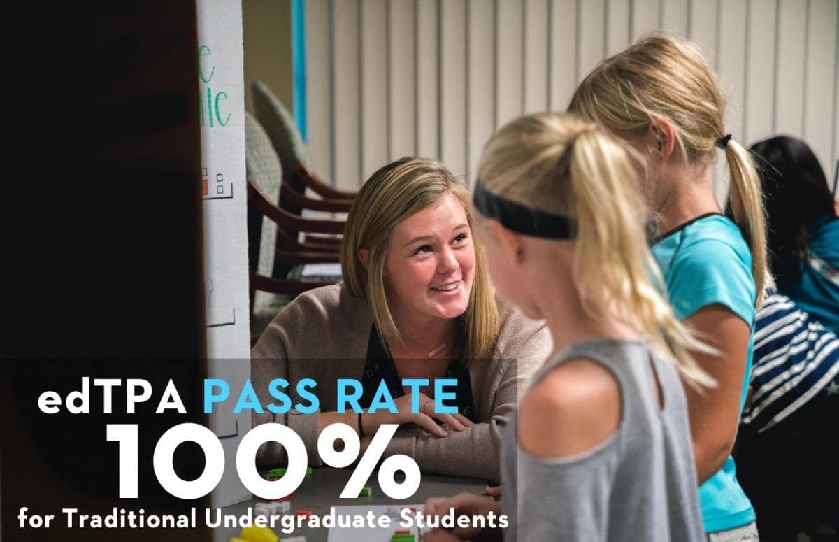 ed TPA 100% pass rate for traditional undergrads