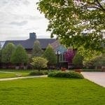 Clock and science building