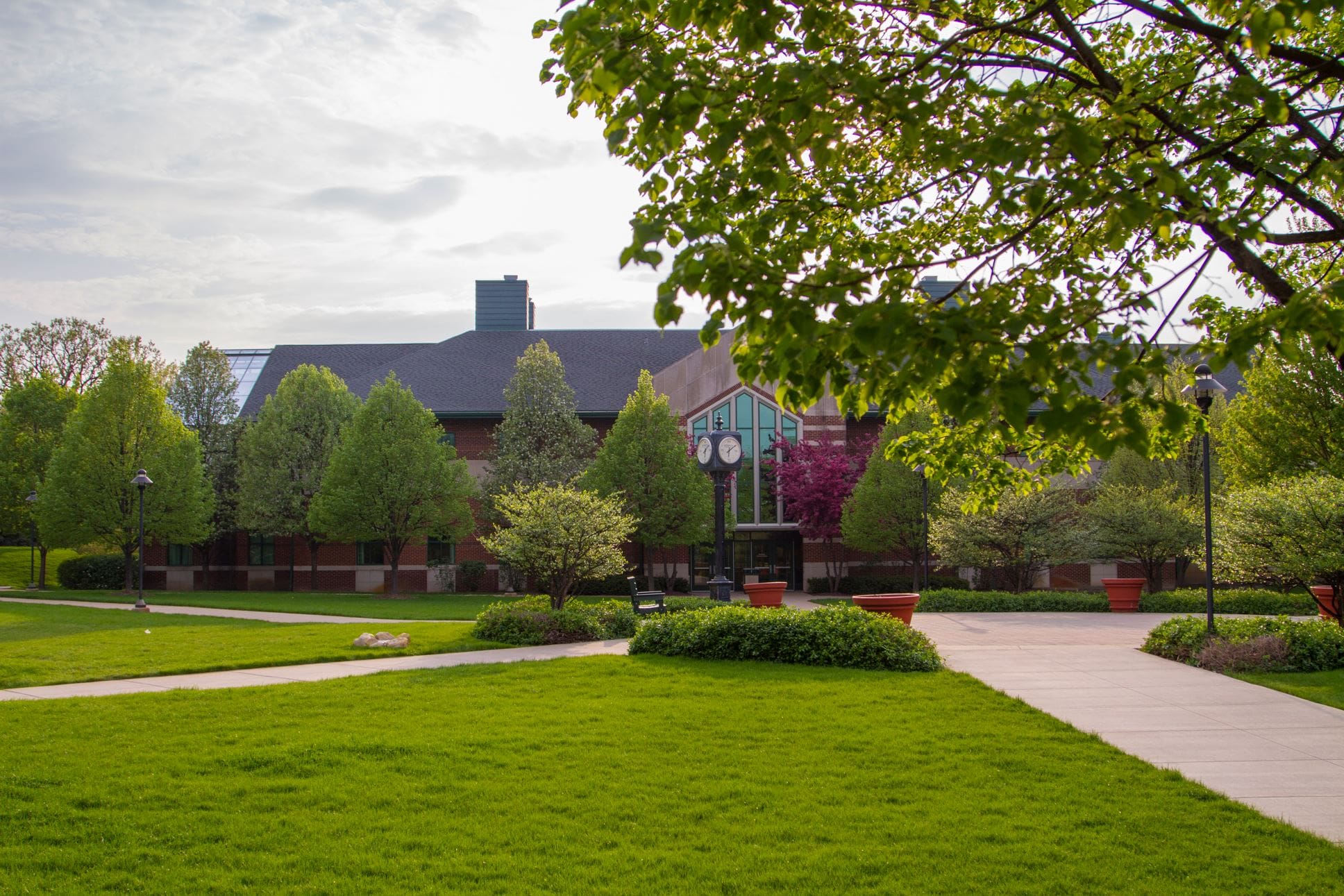 Clock and science building