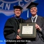 Pres. Kurt Dykstra and honoree Ken Boss