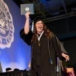 Graduate excited for diploma