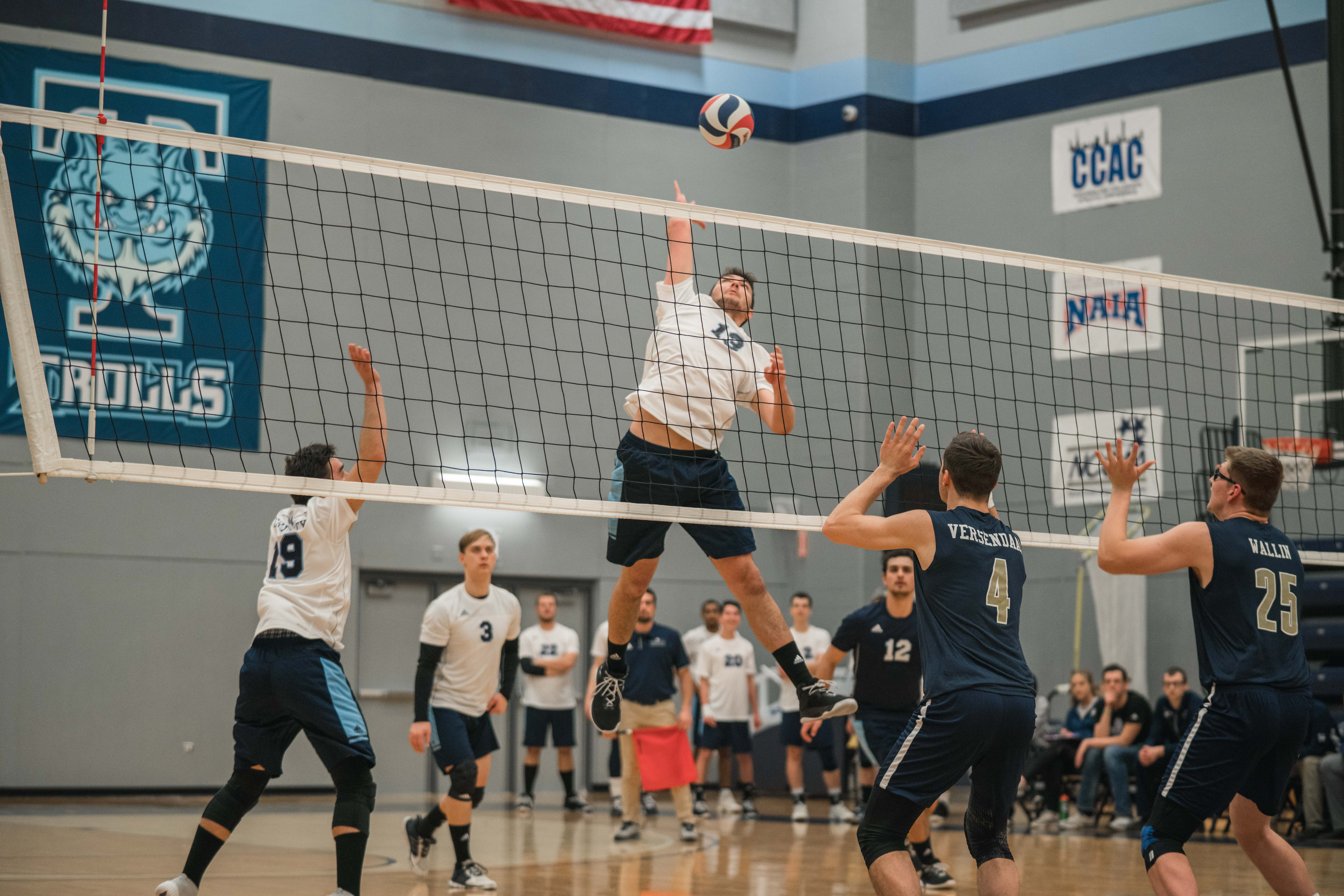 Trinity is excited to host the 2019 National Christian College Athletic Association (NCCAA) Men’s Volleyball National Invitational from January 25-26.