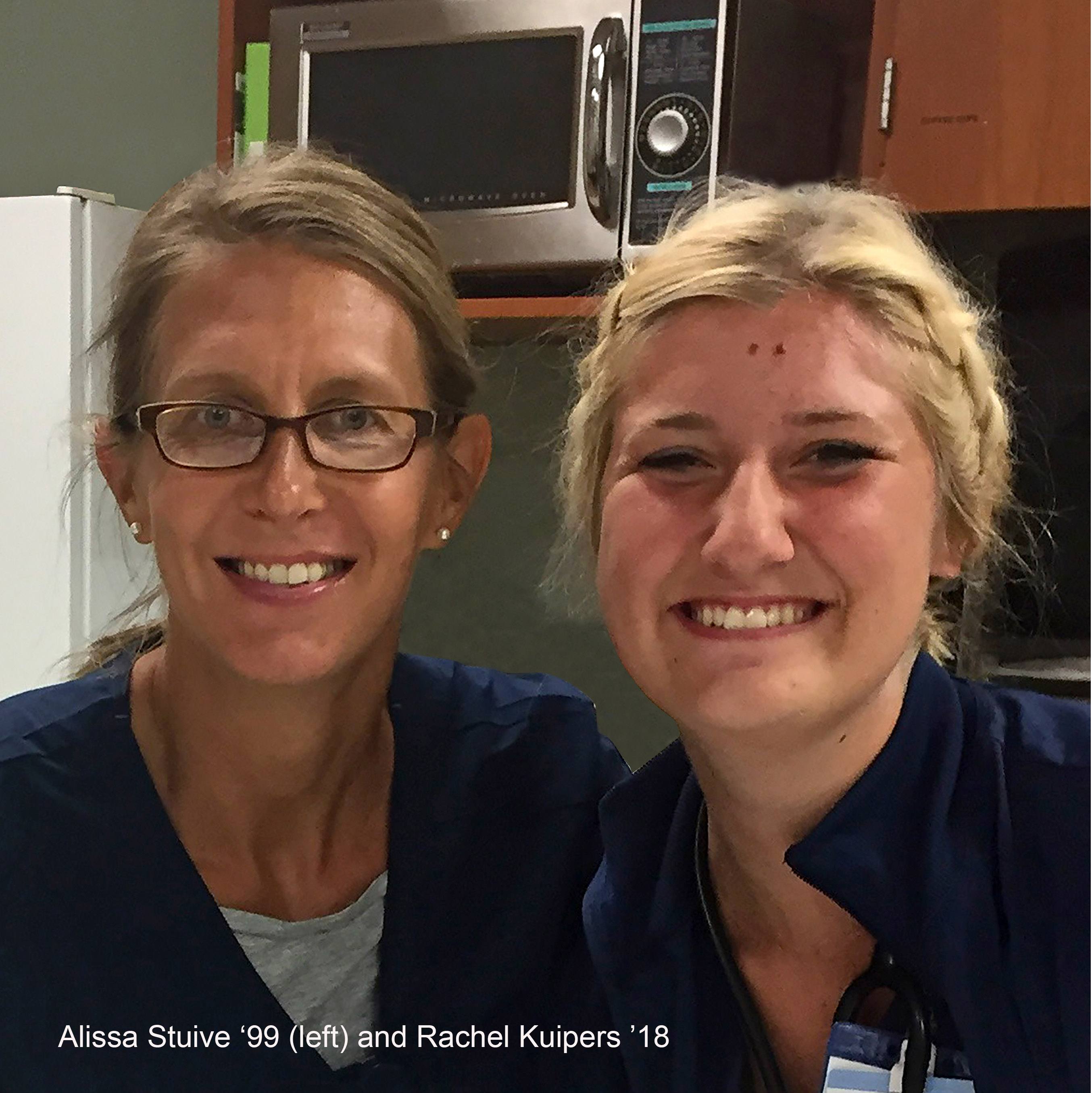 With the help of the Trinity Alumni Nursing Association, Rachel Kuipers '18 landed her first job in her chosen area.
