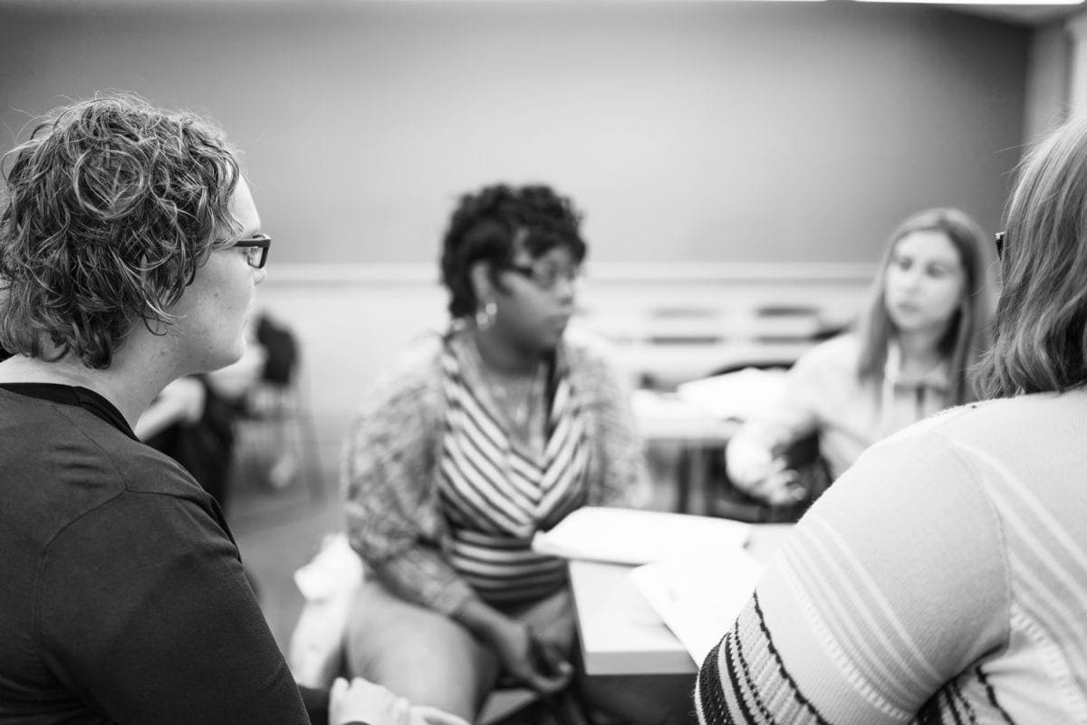 Counseling Psychology students in class