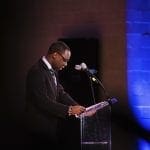 Beale delivering speech at Martin Luther King Jr. celebration
