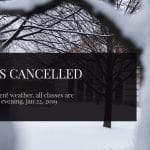 Classes Cancelled