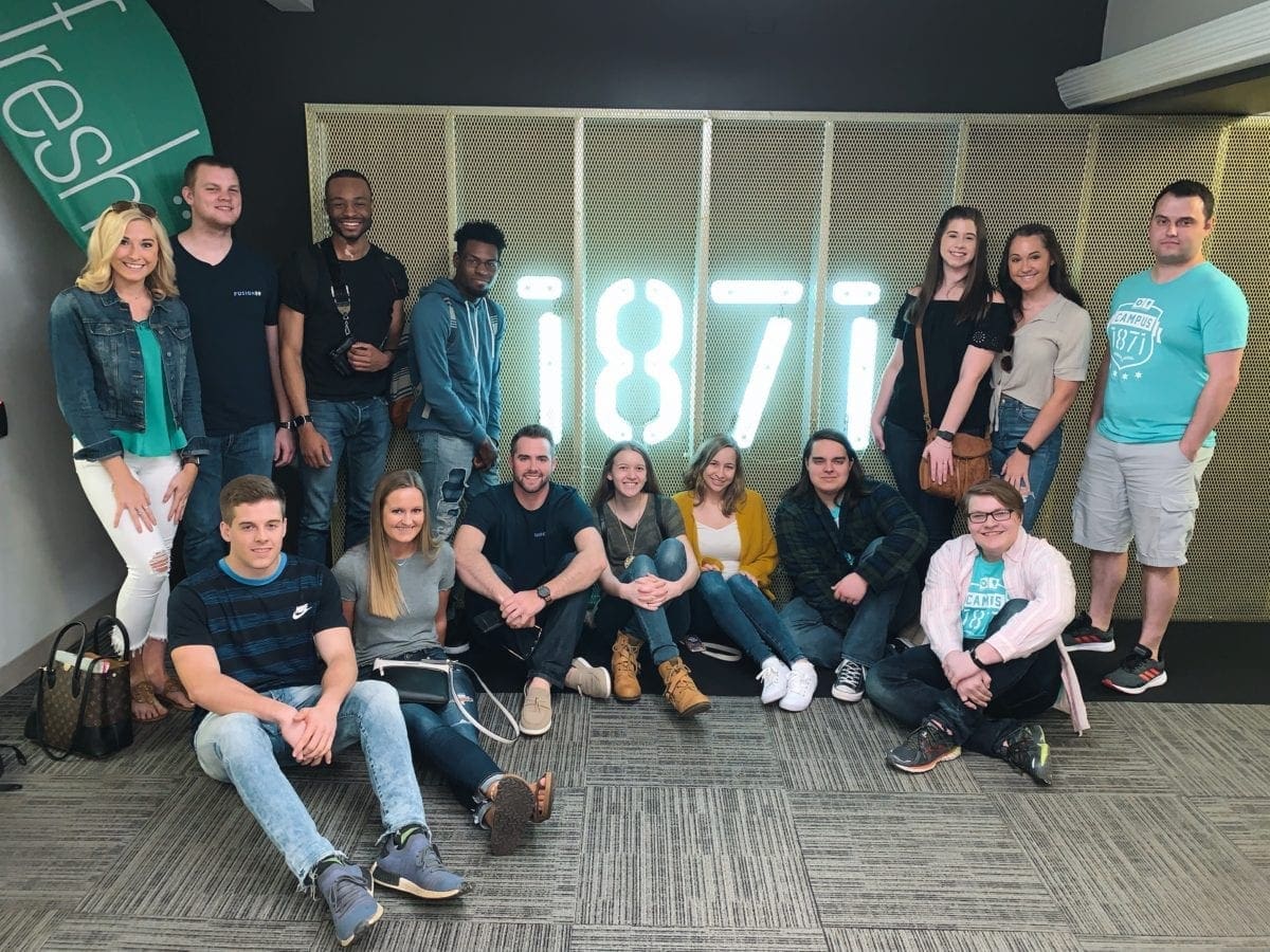 Innovation Club group photo at 1871