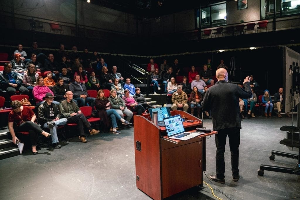 TrinTalk by Dr. Sierra in the theater