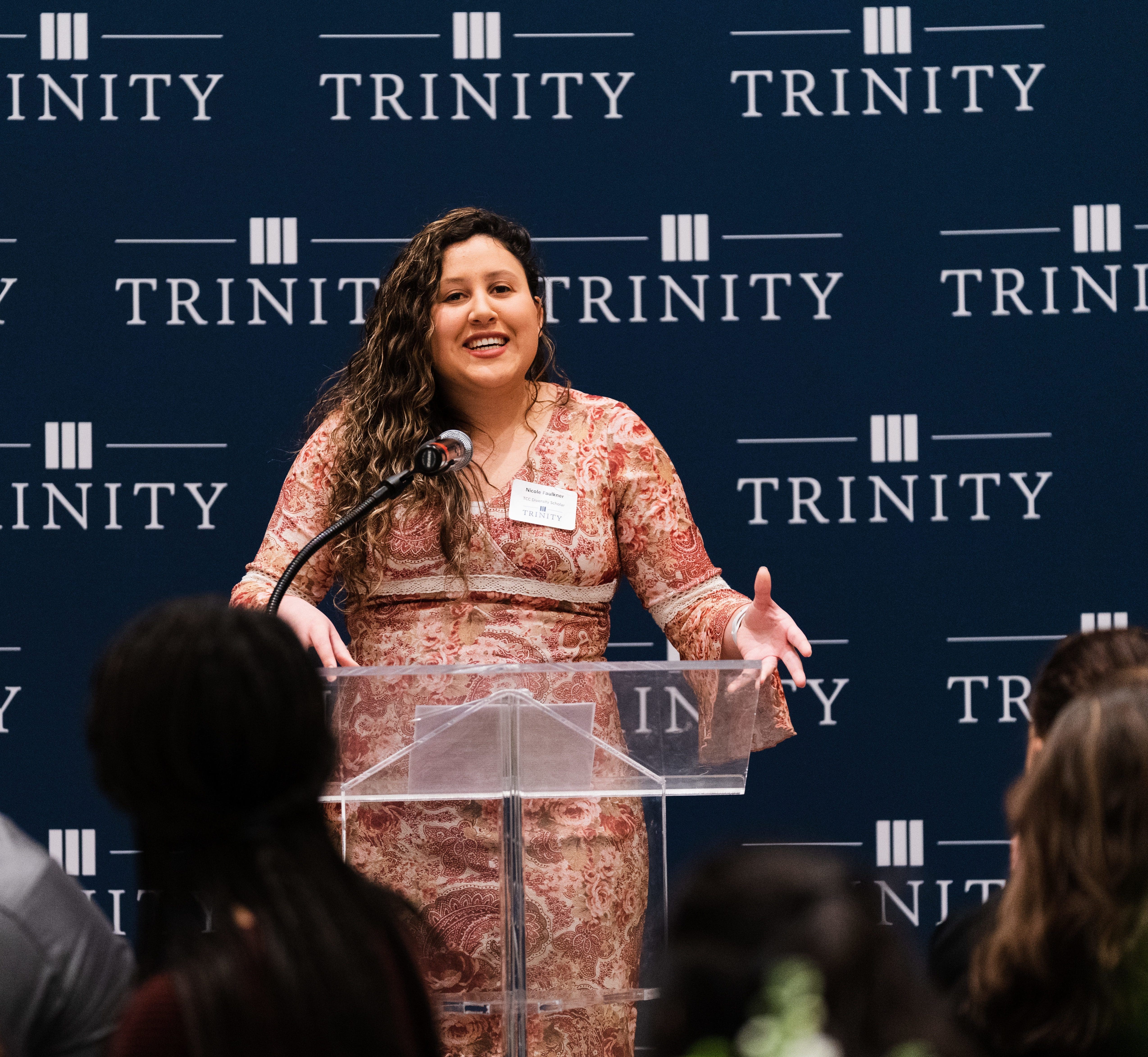 Diversity Scholars: student giving a speech