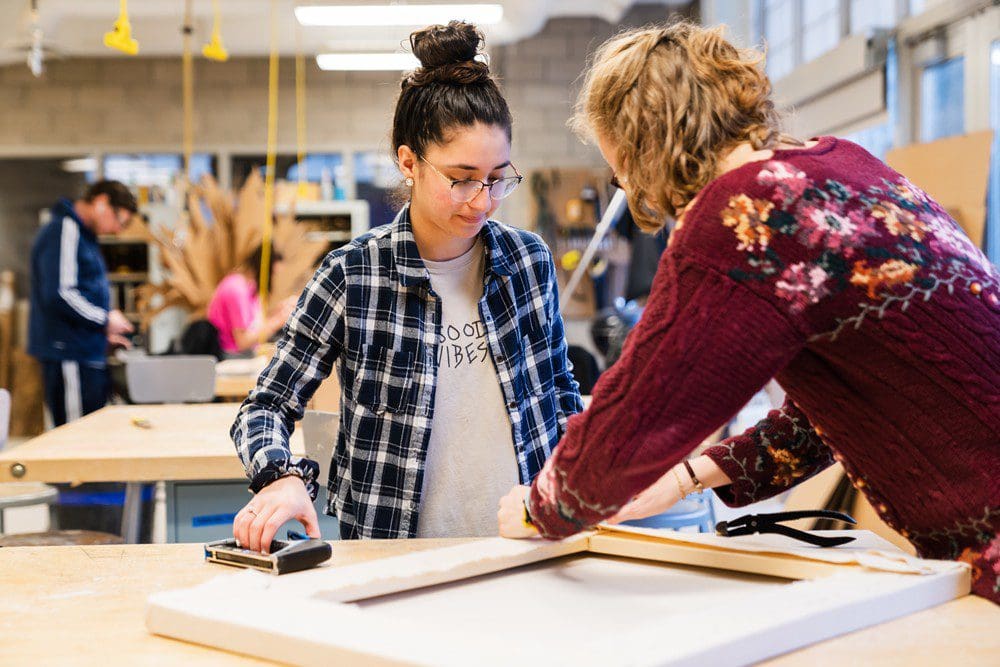 Students working on projects in the ArCC