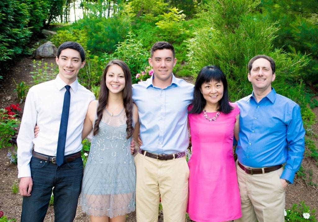 Alum Peter and Yvette Madany and children