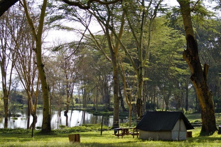 cabin at lake
