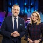 Kurt and Leah Dykstra in Ozinga Chapel Auditorium