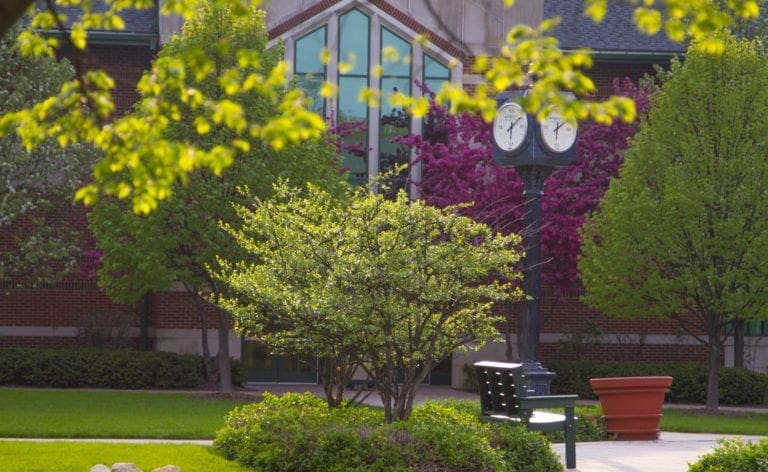 Spring image of clock