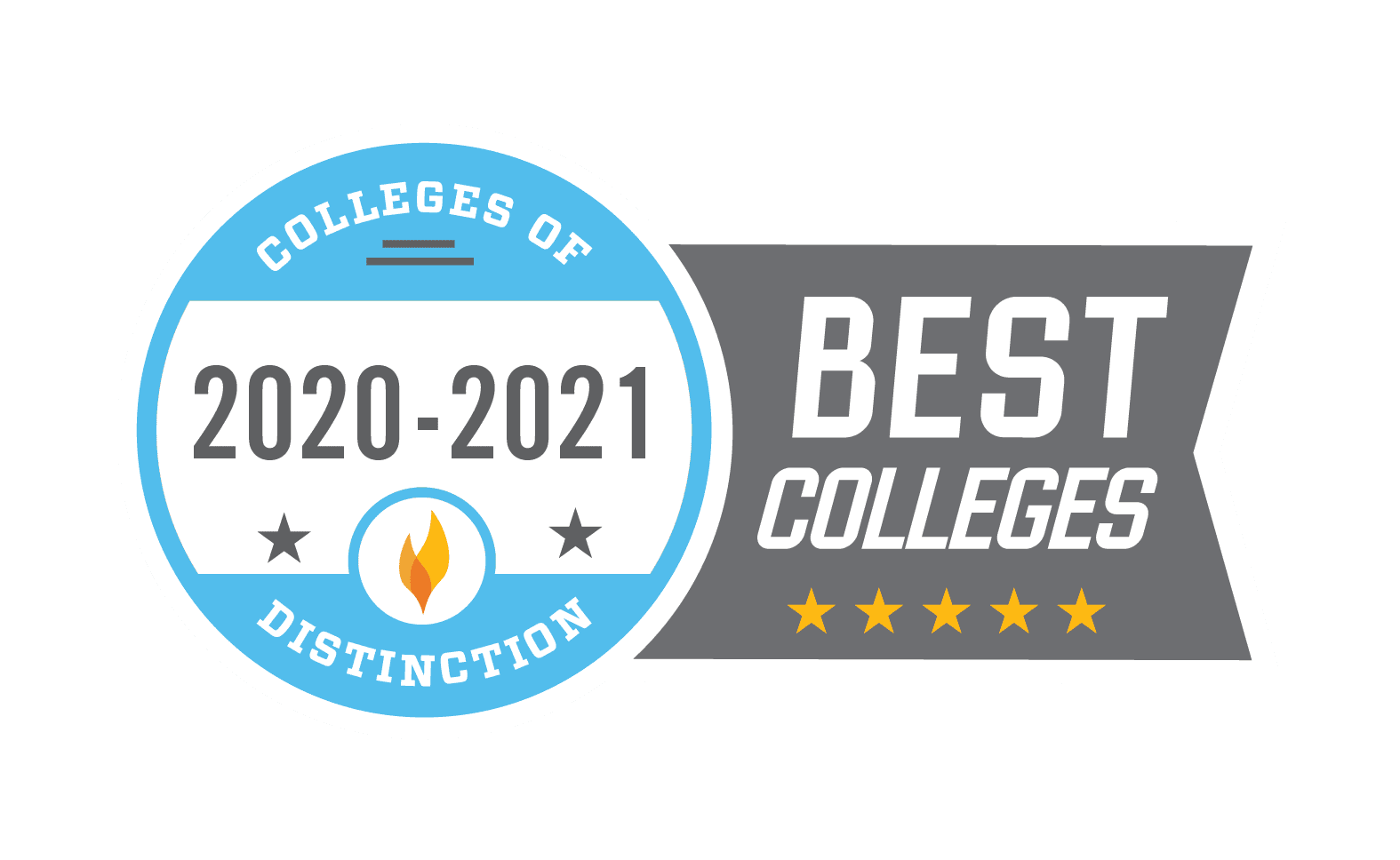2020-2021 Colleges of Distinction logo - best colleges