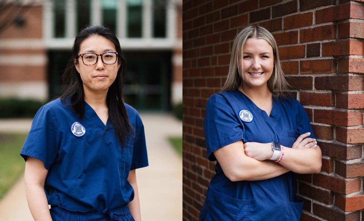 Nursing Students Jamie Park and Anna Smagacz