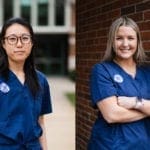 Nursing Students Jamie Park and Anna Smagacz