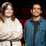 Ariana Klein and Jacob Contreras in the theatre