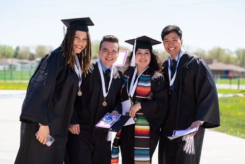 Student Success - Commencement: student in their caps and gowns