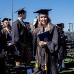 Commencement 2022 - students in their caps and gowns