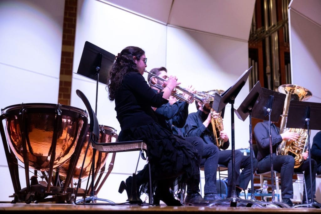 Spring Instrumental Concert - wind ensemble brass section