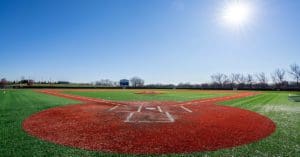 Baseball field panoramic view