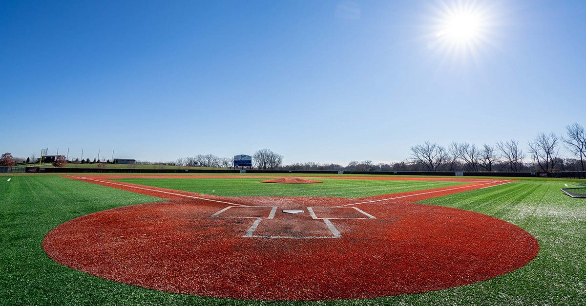 Baseball field panoramic view