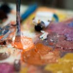 Art Department - Fine Arts: Student paint palette