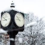 Trinity Clock in Winter