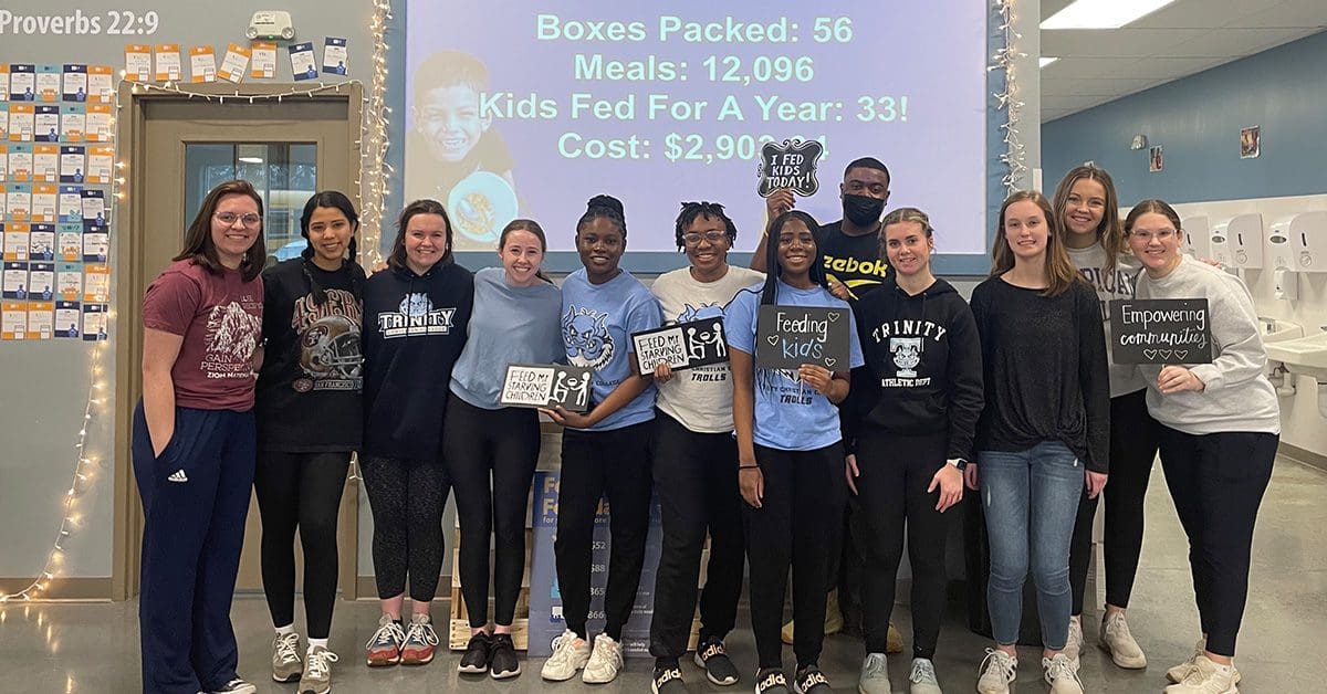 Students at Feed my Starving Children