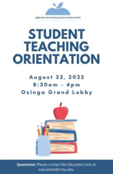 Student Teaching Orientation 2022