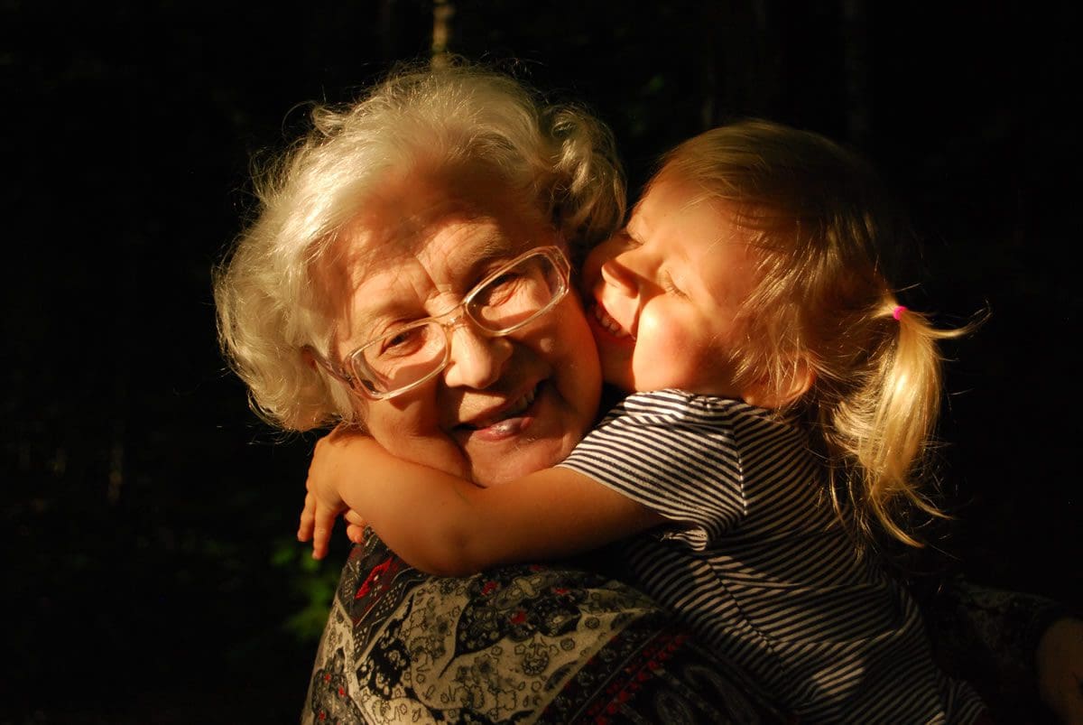 Grandmother and grandchild