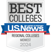 U.S.News & Work Report Best Colleges - Midwest Regional Colleges 2024 Award