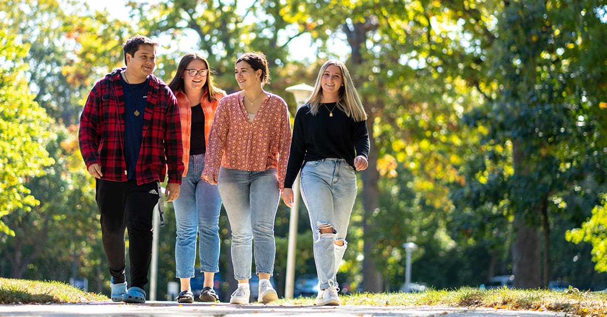 Students Walking