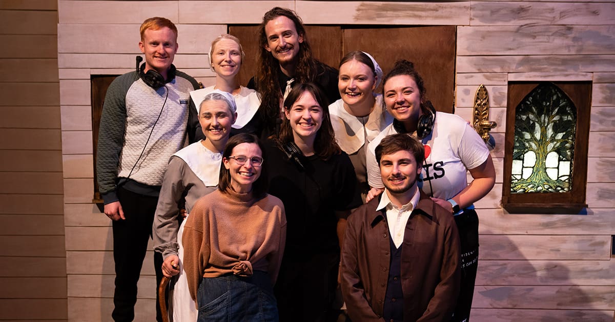 In January, a record number of Trinity students, faculty, and staff traveled to Michigan to participate in the annual Kennedy Center American College Theatre Festival for Region three.