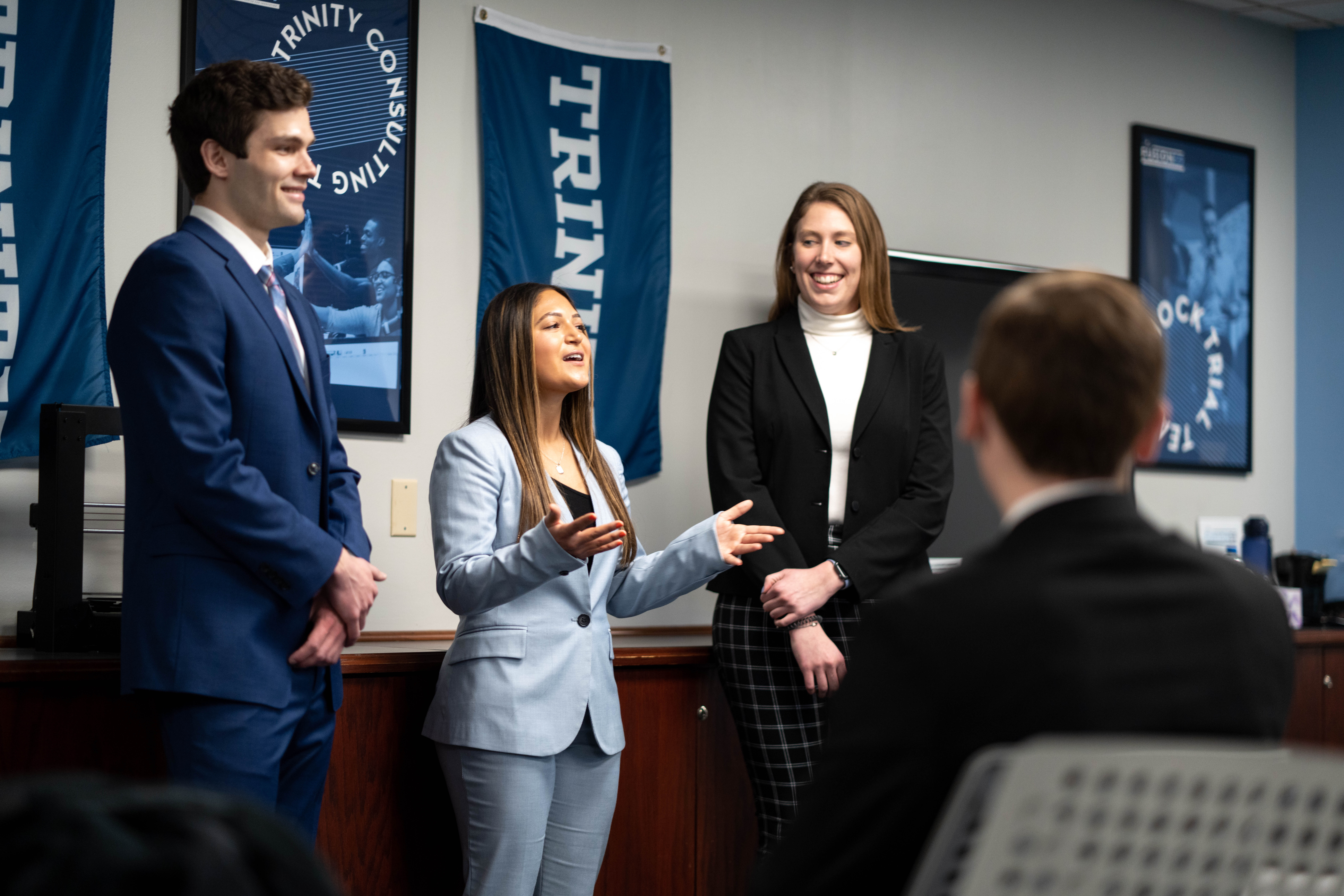 Trinity offers a variety of academic programs for students, ranging from psychology to business. The business program offers a unique balance of academic rigor, faith integration, hands-on learning, and leadership development.